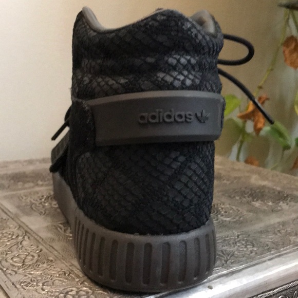 Black Snakeskin Adidas Sneakers - Picture 3 of 4